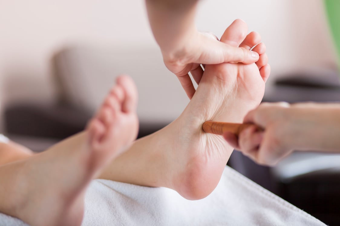 Reflexology foot massage